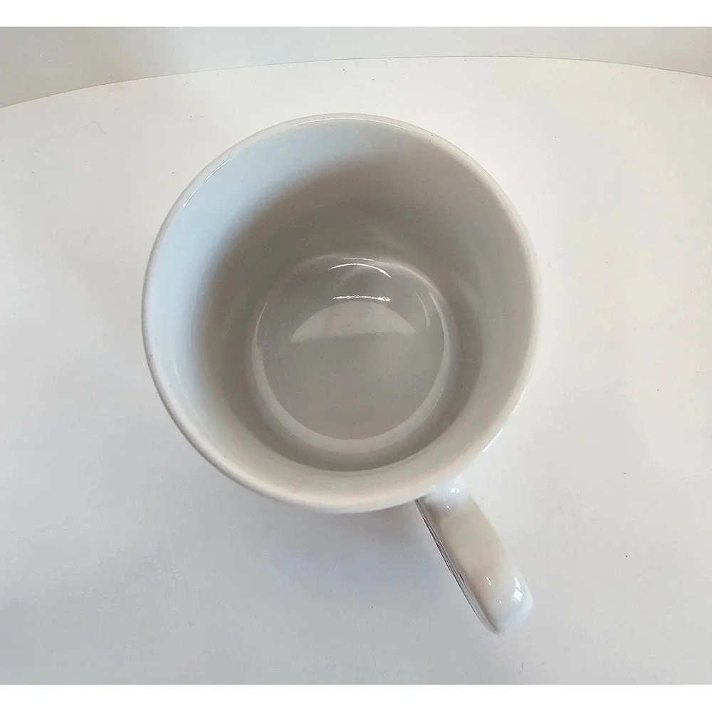 80s Country Geese Bridge Mug Sculpted Goose Handle Cottagecore Farmhouse Vintage